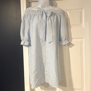 Never worn! Off the shoulder mini dress